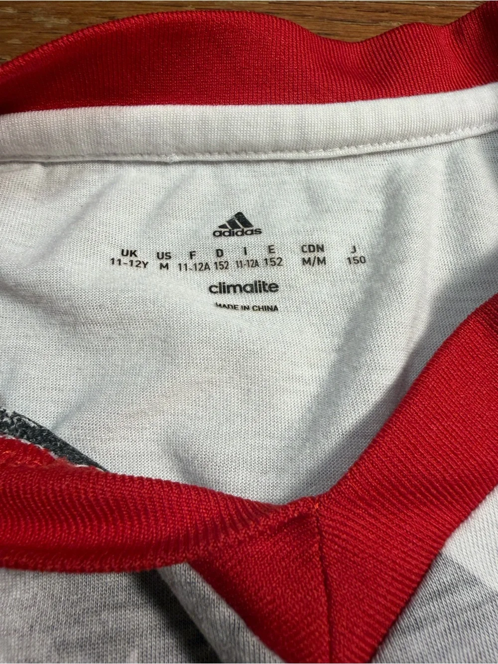 2016-2017 Adidas Manchester United Youth White & Red Soccer Jersey